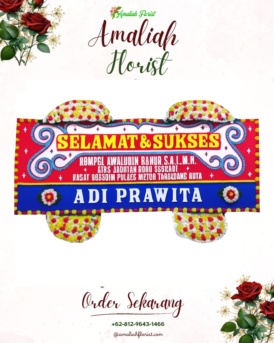 Papan Bunga Ucapan Selamat Purwodadi
